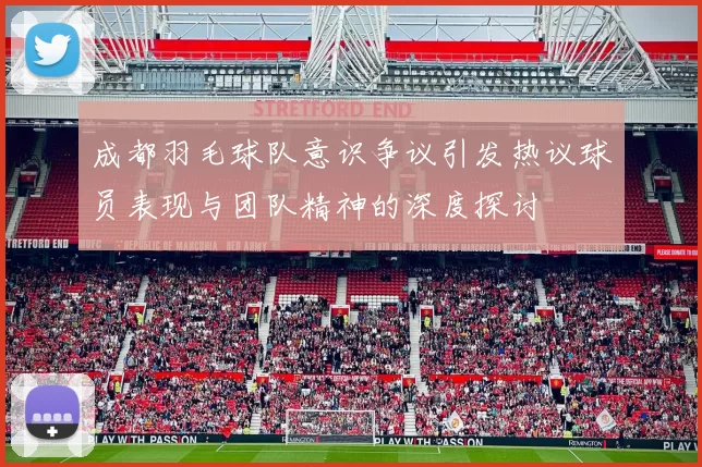 成都羽毛球队意识争议引发热议球员表现与团队精神的深度探讨
